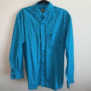 Ariat Turquoise Patterned Casual Shirt